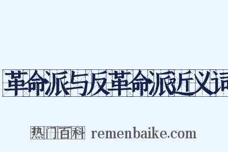 革命派与反革命派近义词是什么意思的图片
